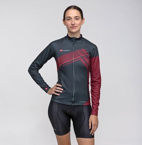 Winter cycling jersey top