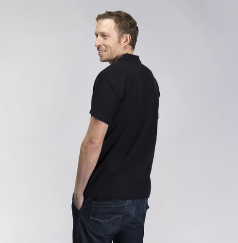 Polo shirt round neck clearance