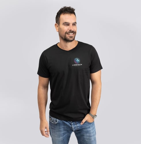 Magliette da uomo made in Europe stampabili prodotto ecosostenibile